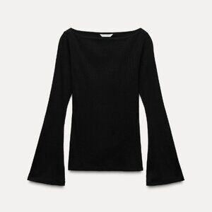 Zara Flared Sleeve T-Shirt